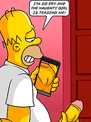 I'm going to sleep with my dick hard again - The Simptoons, The big butt housemaid by welcomix (tufos)